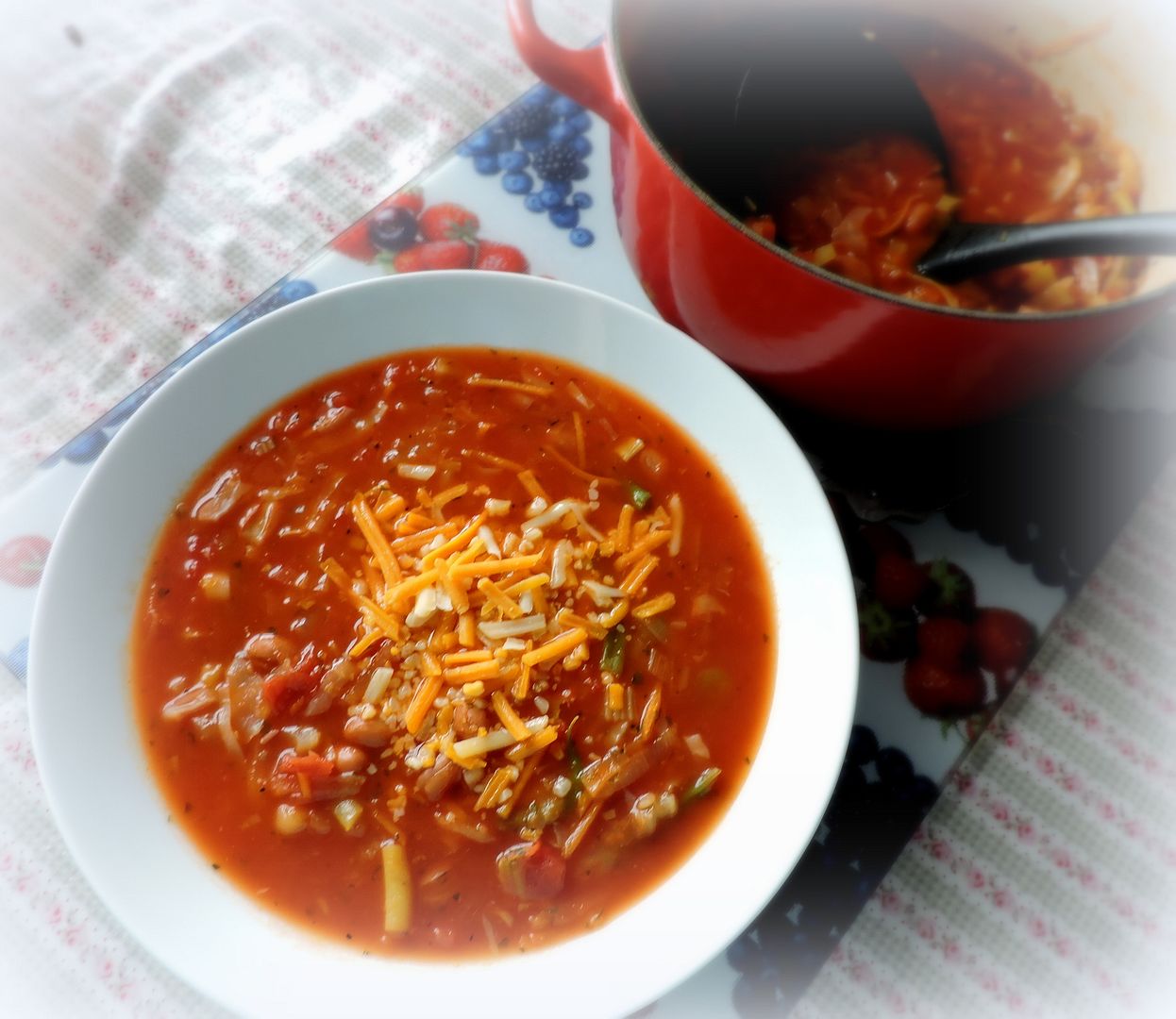 The English Kitchen Vegetable & Borlotti Bean Soup